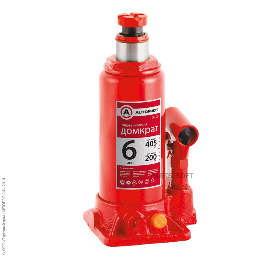 Домкрат бутылочный 6 т AUTOPROFI 200 - 405 мм - AUTOPROFI None None